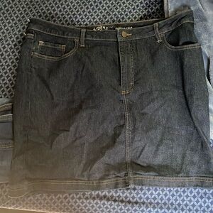 Riders by Lee Dark Blue Denim Skirt